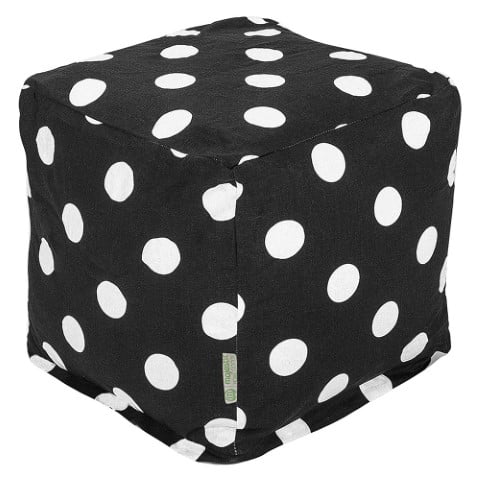 Black Large Polka Dot