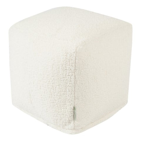 Solid Cream Sherpa Cube