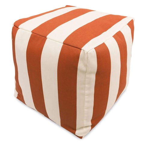 Burnt Orange Vertical Stripe