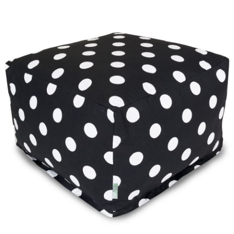 Black Large Polka Dot