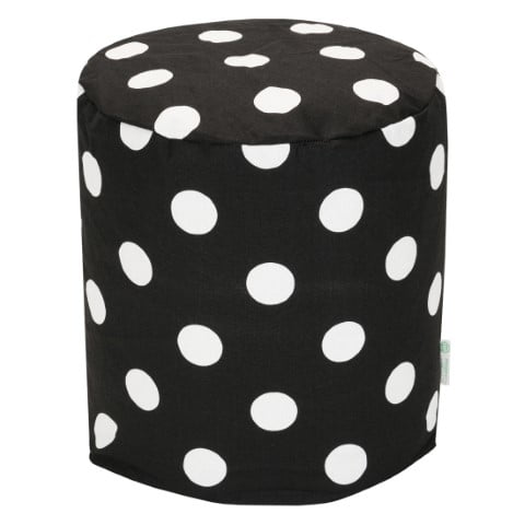 Black Large Polka Dot