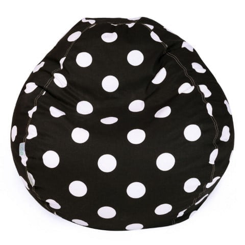 Black Large Polka Dot