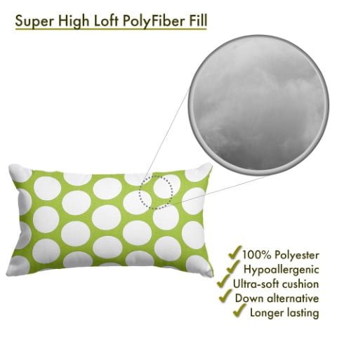 Large Polka Dot Small Pillow