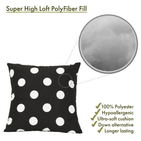 Large Polka Dot Large Pillow