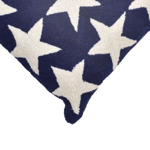 Liora Manne Frontporch Stars Indoor / Outdoor Pillow Blue