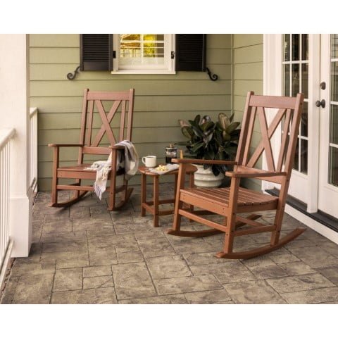 Polywood ® Braxton 3-Piece Porch Rocking Chair Set
