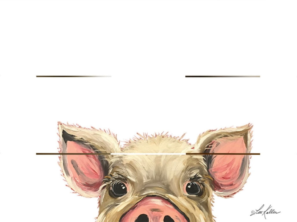 Wood Pallet Art – Peeking Pig