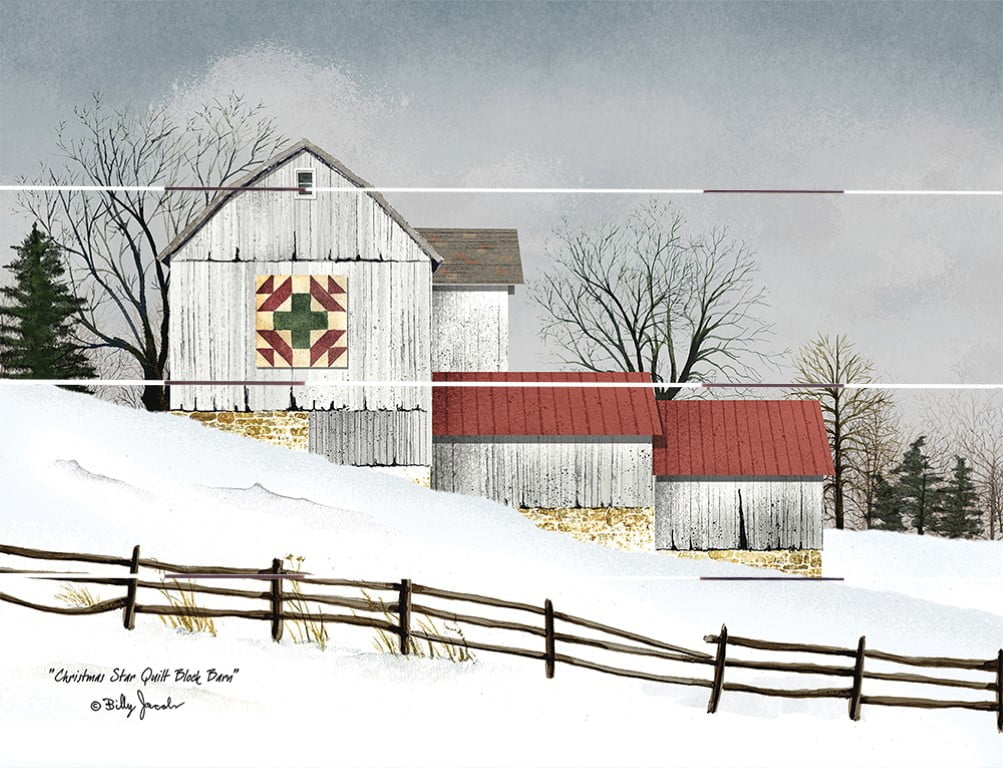 Wood Pallet Art – Christmas Star Quilt Block Barn