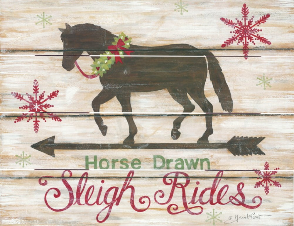 Wood Pallet Art – Sleigh Rides