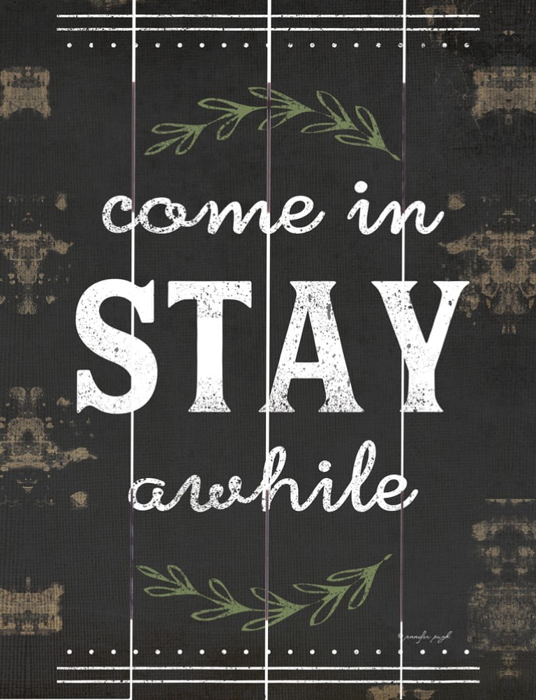 Wood Pallet Art – Come in Stay ( Black )
