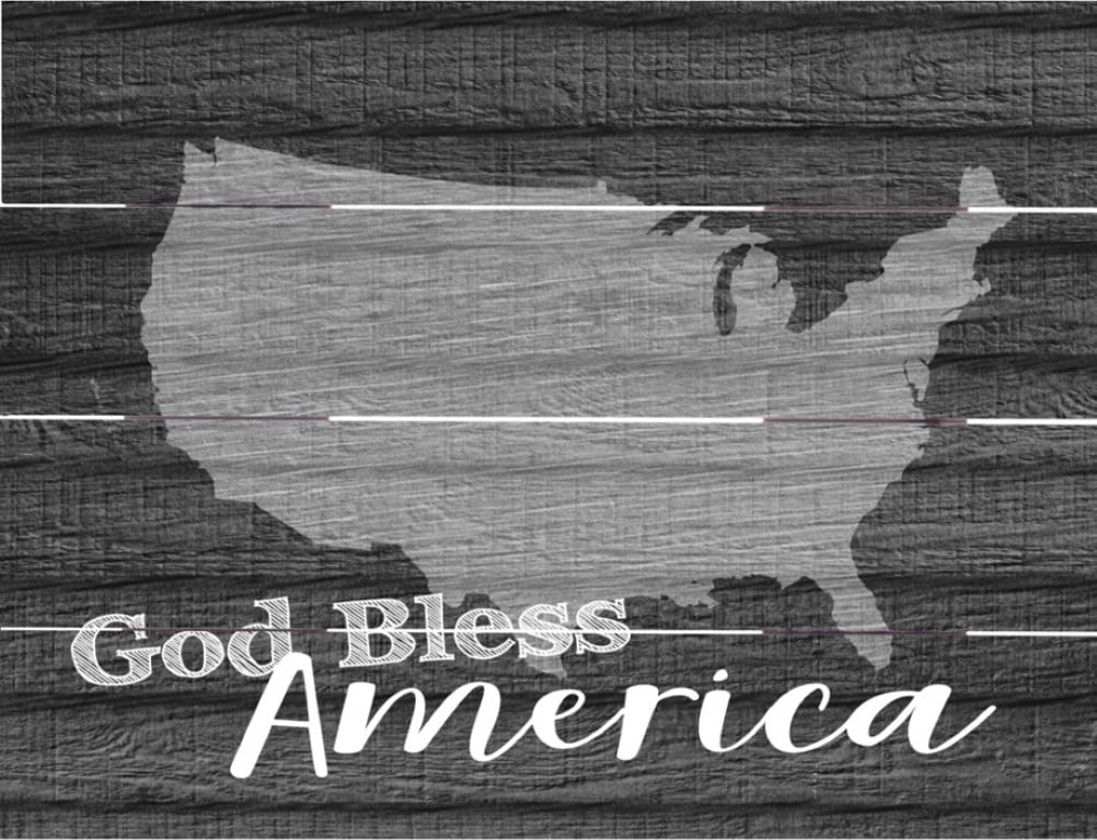 Wood Pallet Art – God Bless America