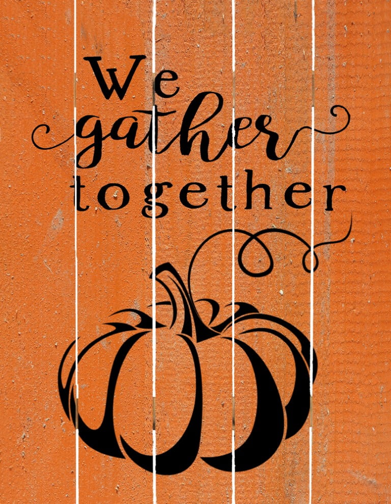 Wood Pallet Art – We Gather Together