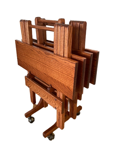 Folding Table - Set of 4 with Casters