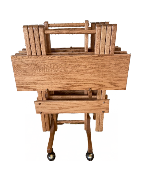Folding Table - Set of 2 with Casters