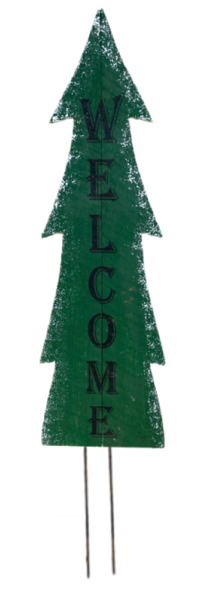40″ Stenciled Tree ” Welcome “