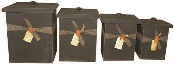 Farmhouse 4 Piece Canister Set