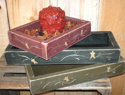 Primitive Candle Box Decor