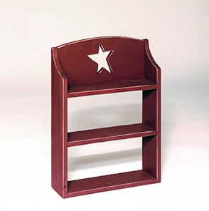 Farmhouse 3 Shelf Storage Unit with Star Cut Out