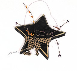 Primitive Rustic Decorative Small Hanging Star with Berries