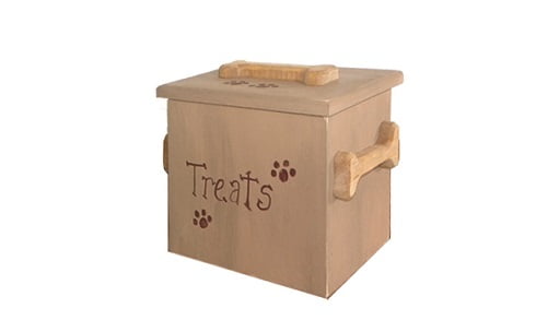 Farmhouse Wooden Doggie Treat Box