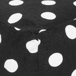 Black Large Polka Dot