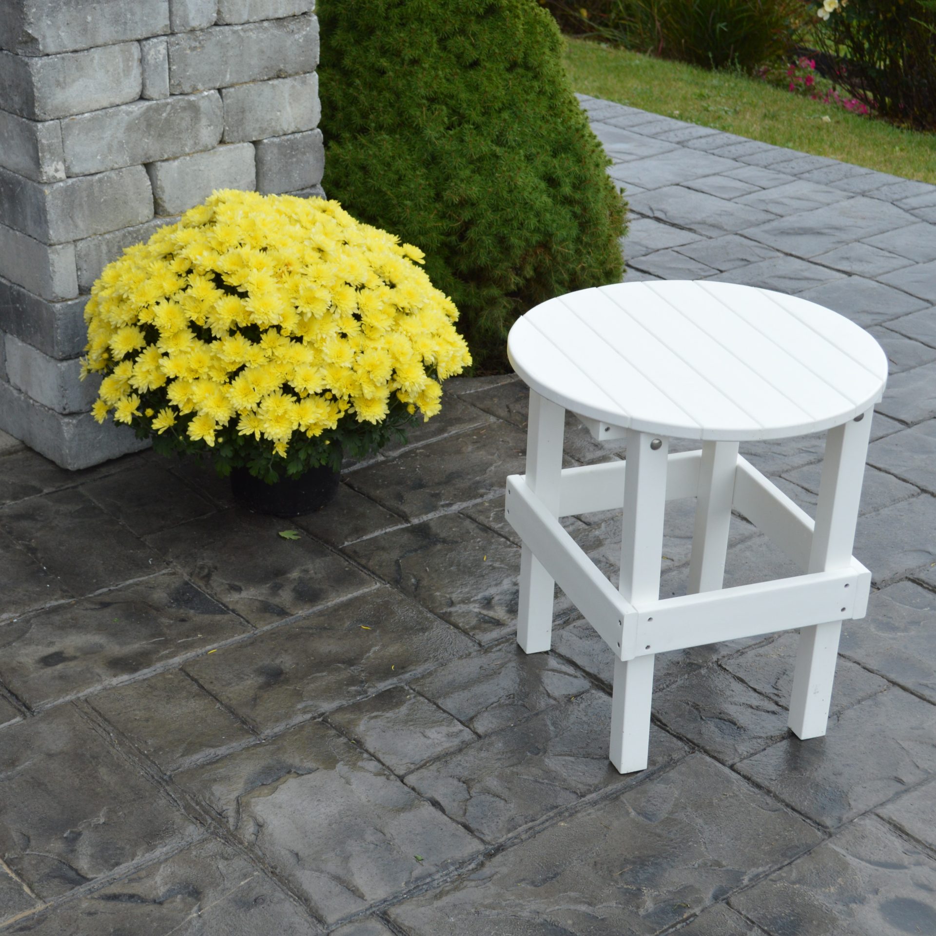 Poly Lumber Round Side Table