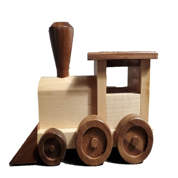 Wooden Locomotive Piggy Bank