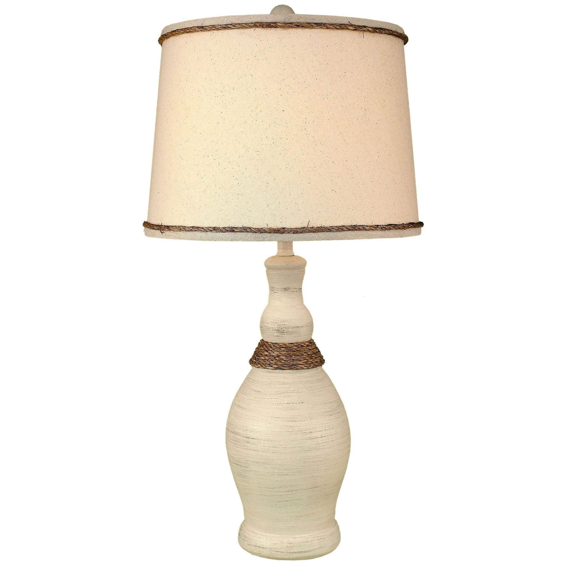 Slender-Neck Casual Table Lamp with Rope