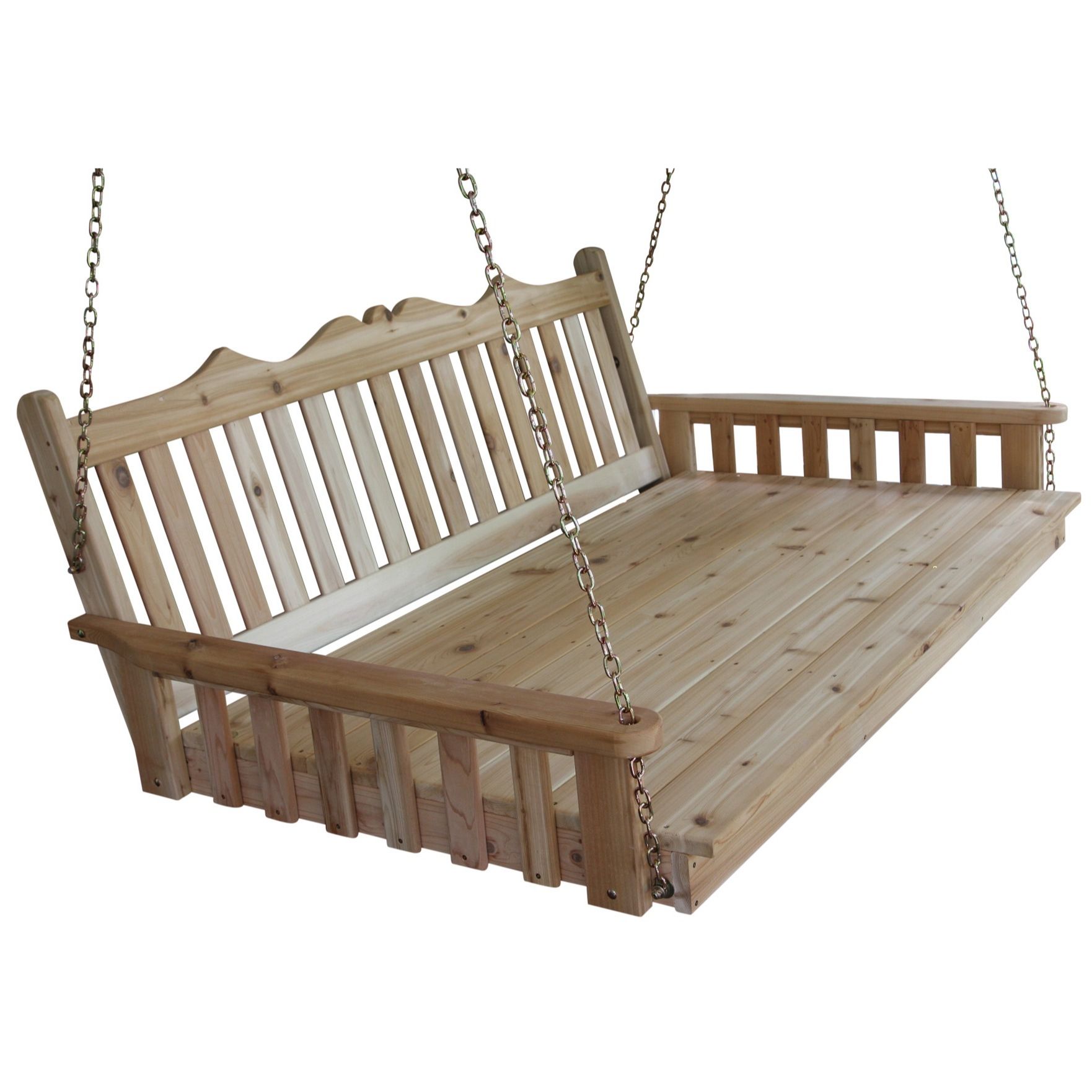 A&L Furniture Cedar Royal English Swingbed-Multiple Sizes