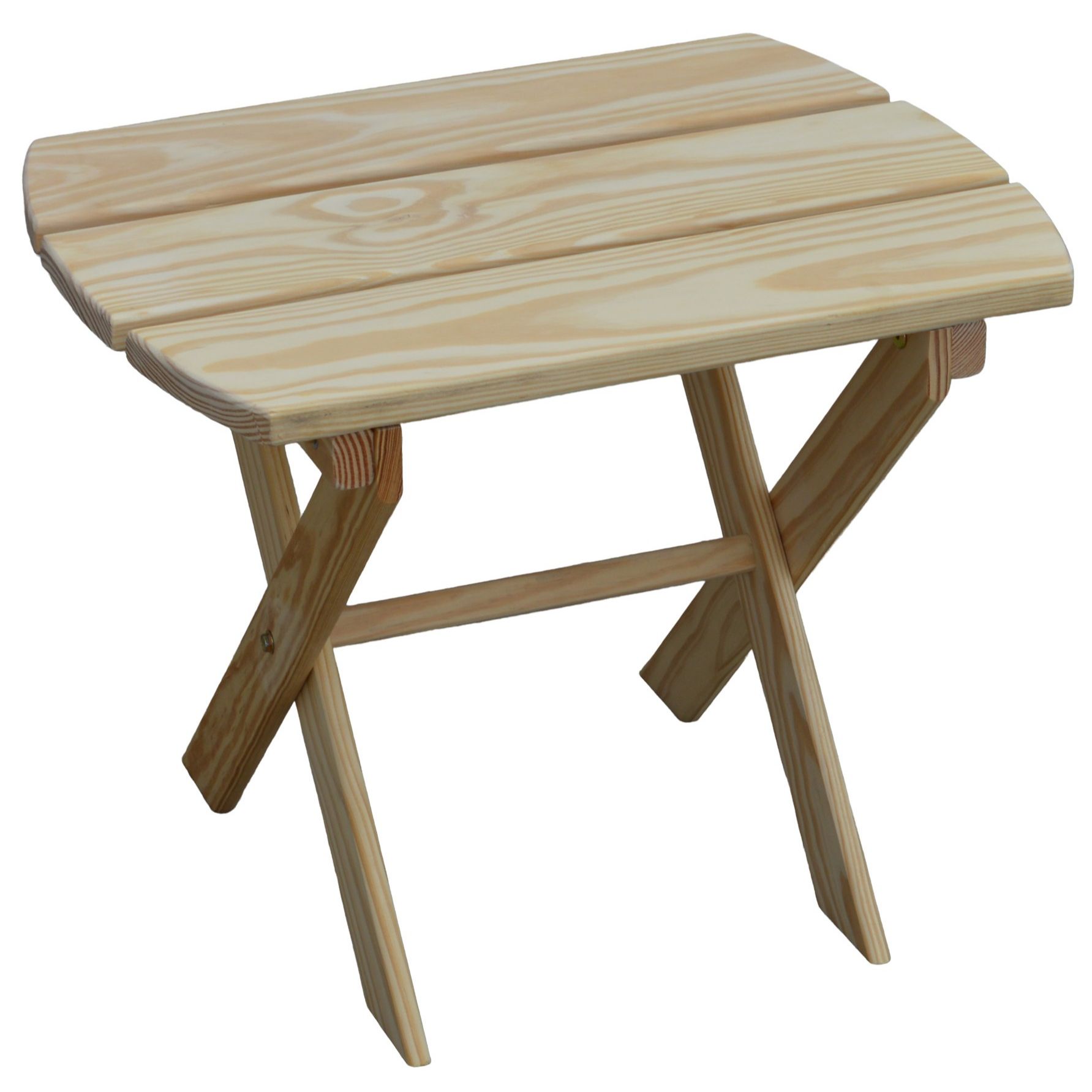 Pine Folding End Table