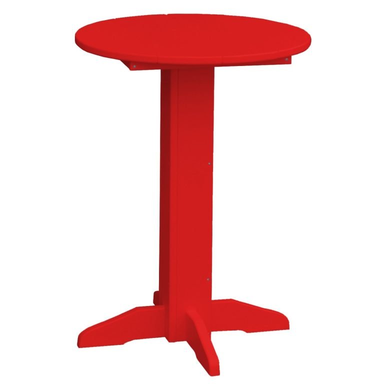 A&L Furniture Poly Lumber Round Bistro Table
