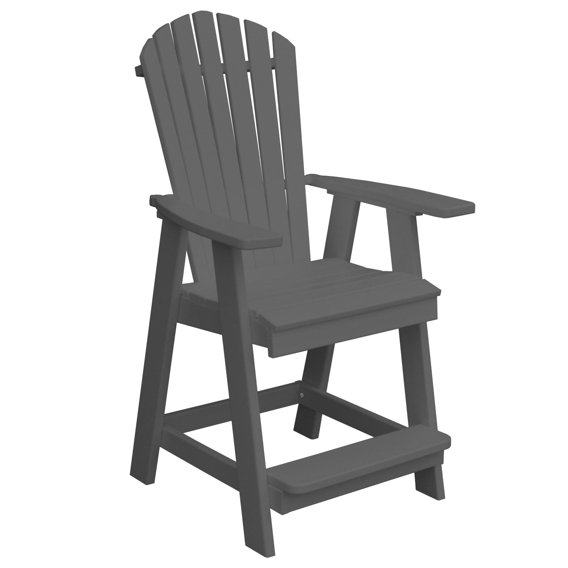 Poly Lumber Fanback Counter Chair