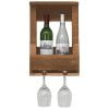 Rustic Farmhouse Wine Shelf-2 Bottle Holder