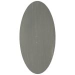 Weathered Pale Grey Oval