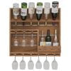 Rustic Farmhouse Wine Bar-9 Bottle Holder