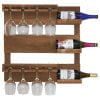 Rustic Farmhouse Wine Bar-3 Bottle Holder