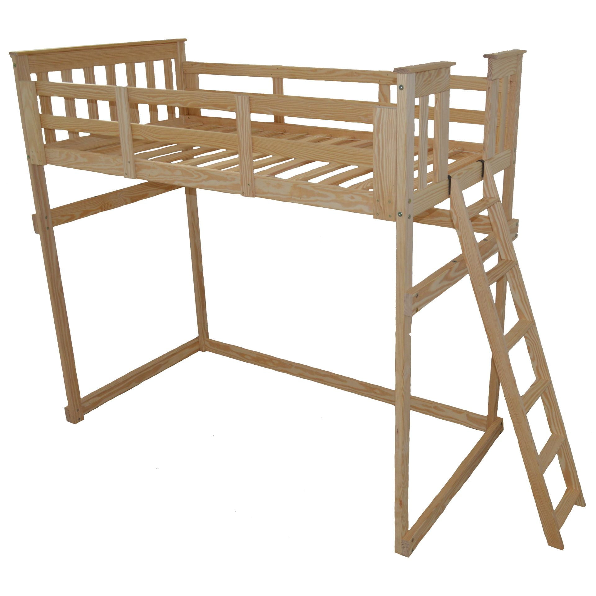 A&L Furniture Versaloft Mission Loft Bed with End Ladder