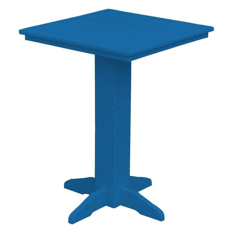 A&L Furniture Poly Lumber Square Bistro Table