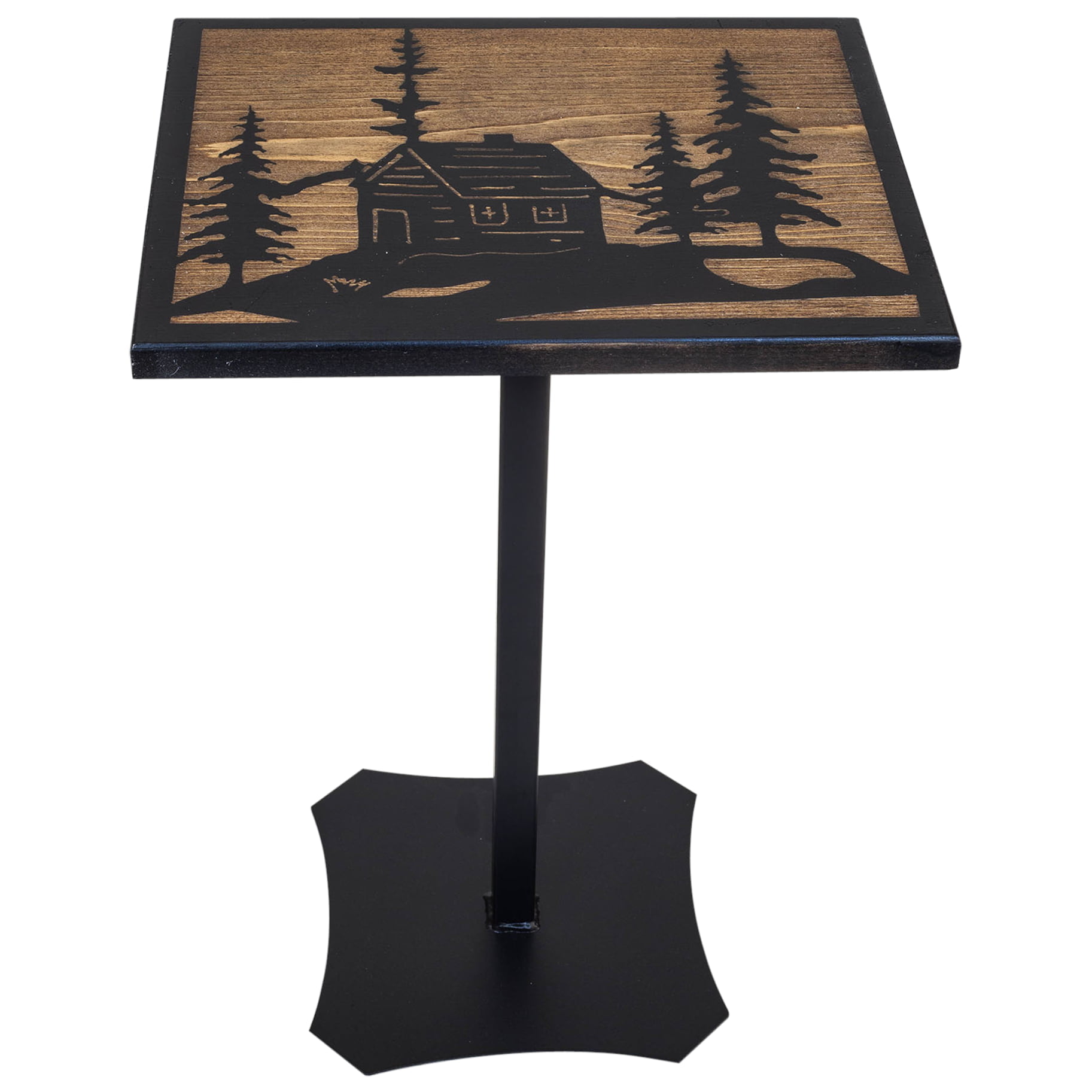 Rustic Square Drink Table