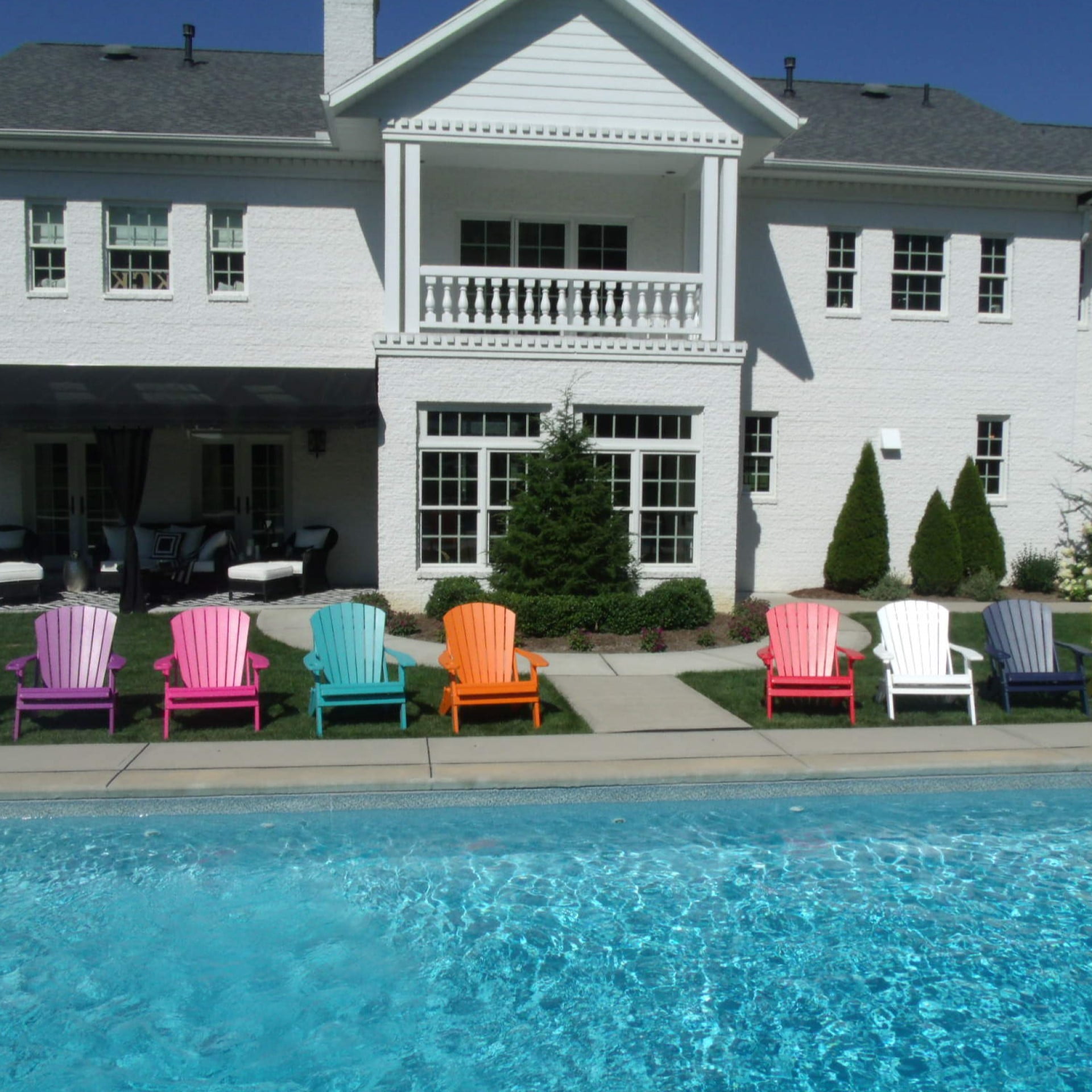 Poly Lumber Big Boy Folding Adirondack Chair with Cup Holder