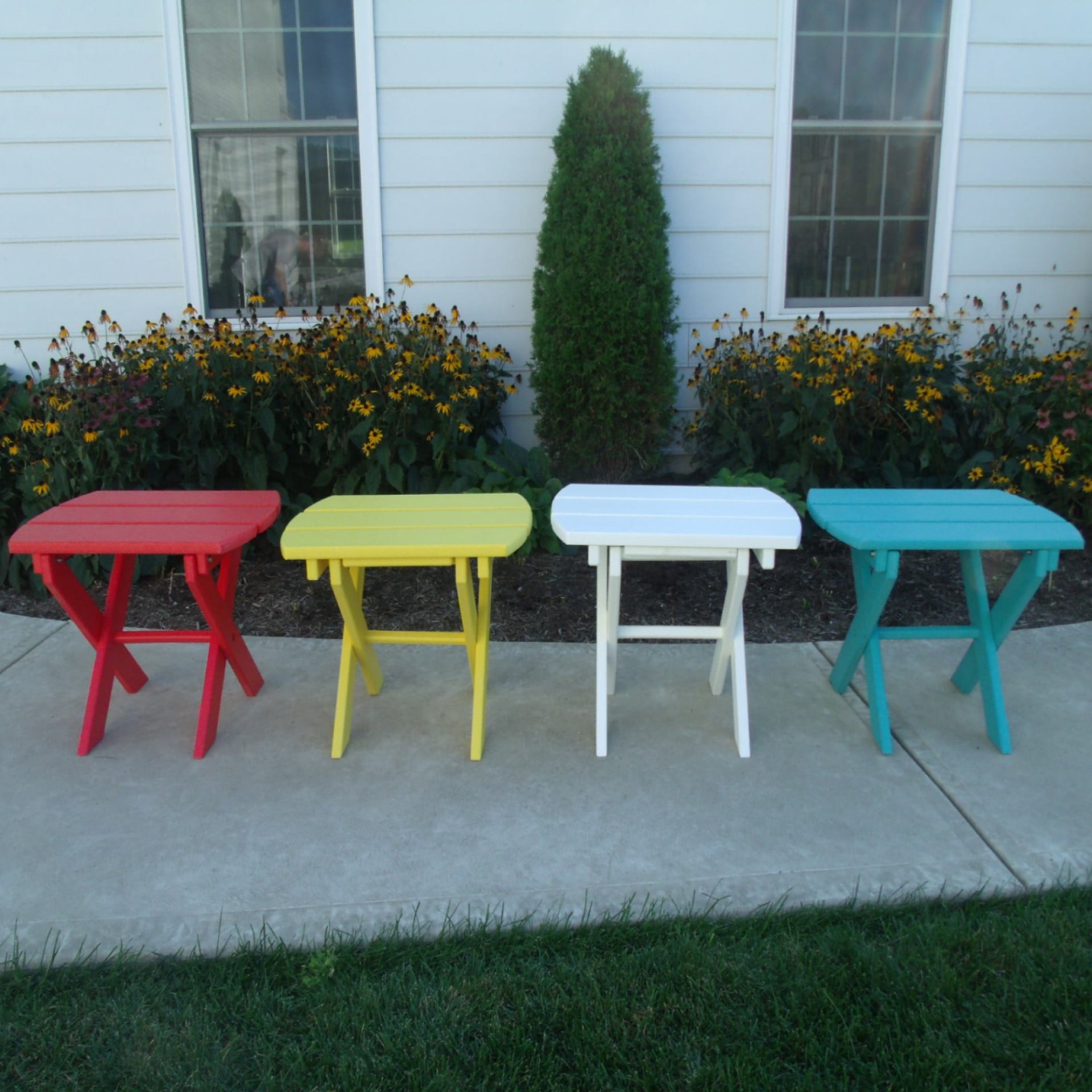 Poly Lumber Folding End Table