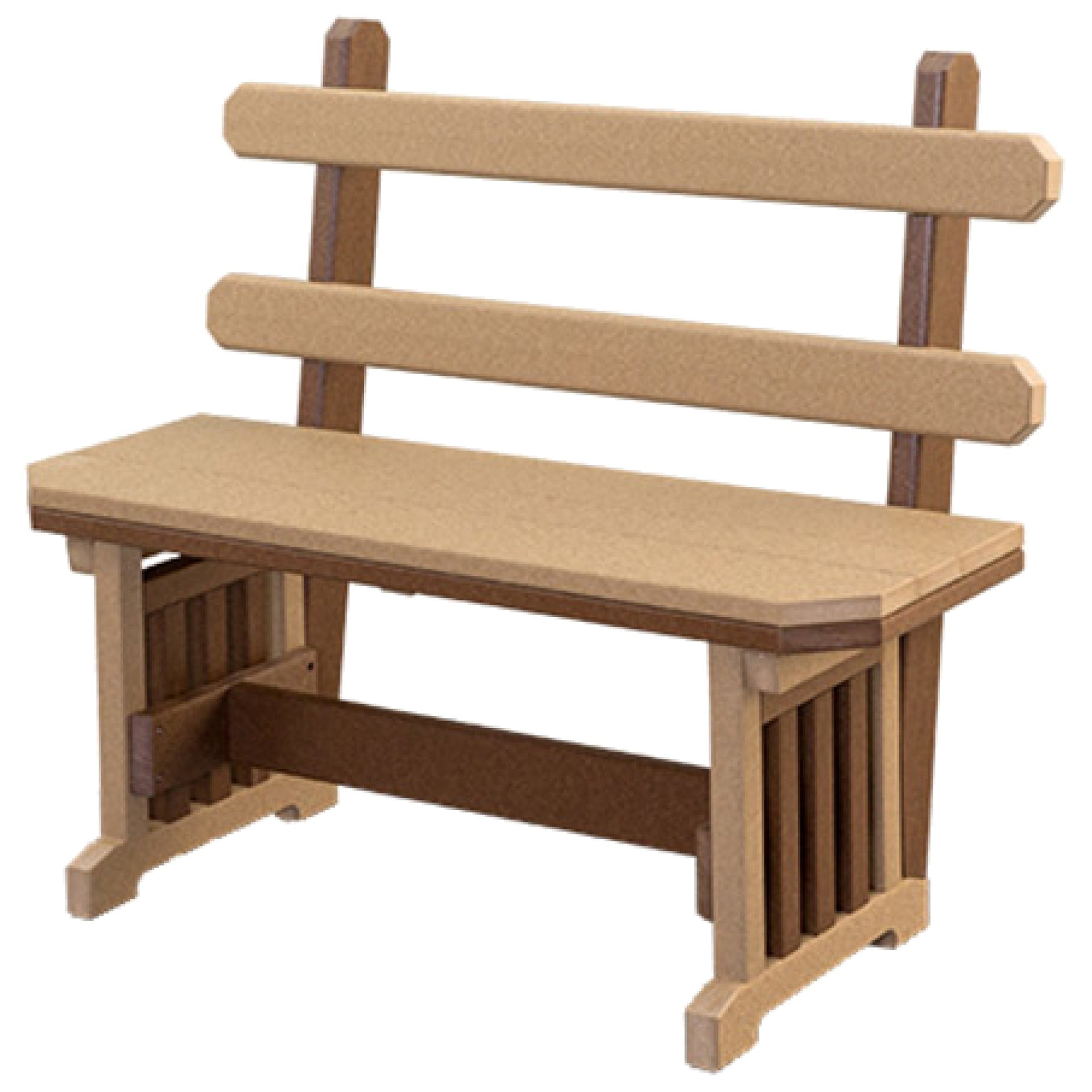 Finch Mission Bench with Back-Multiple Sizes