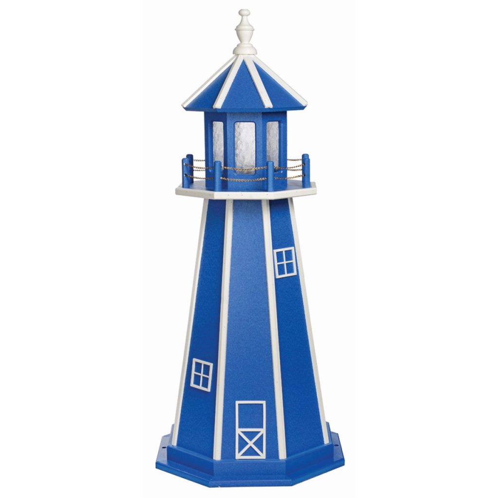 Bright Blue and White