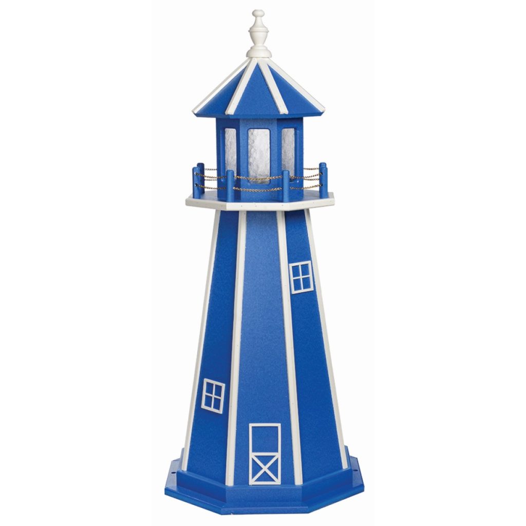 Bright Blue and White