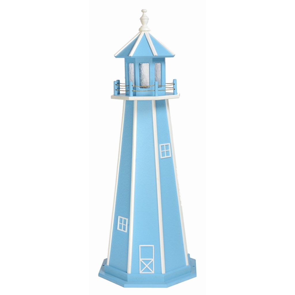 Powder Blue and White