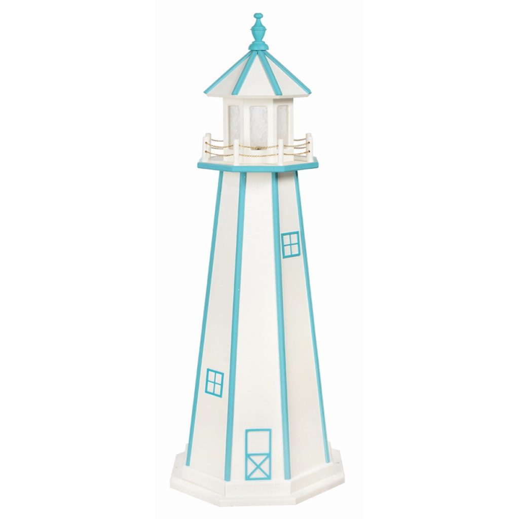 White and Aruba Blue